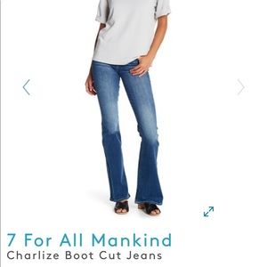 7 for all mankind boot cut Charlize jeans